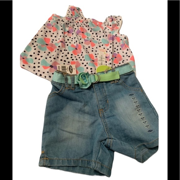 Jumping Bean Top with Old Navy Burmuda Shorts NWOT - Picture 1 of 10